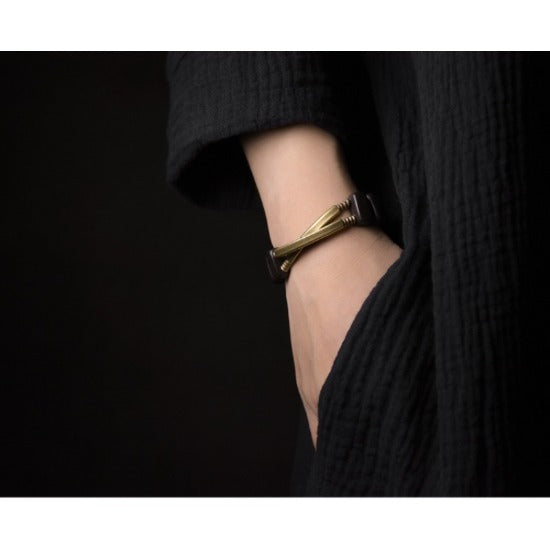 Ebony & Copper Balance Bracelet for Meditation & Spiritual Growth