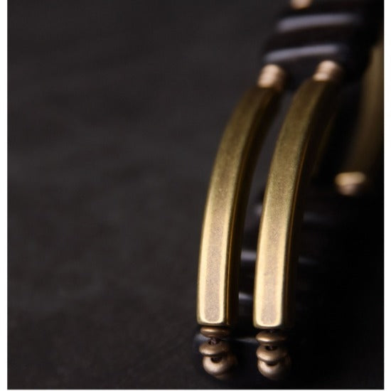 Ebony & Copper Balance Bracelet for Meditation & Spiritual Growth