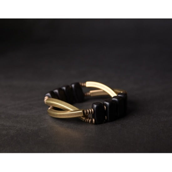 Ebony & Copper Balance Bracelet for Meditation & Spiritual Growth