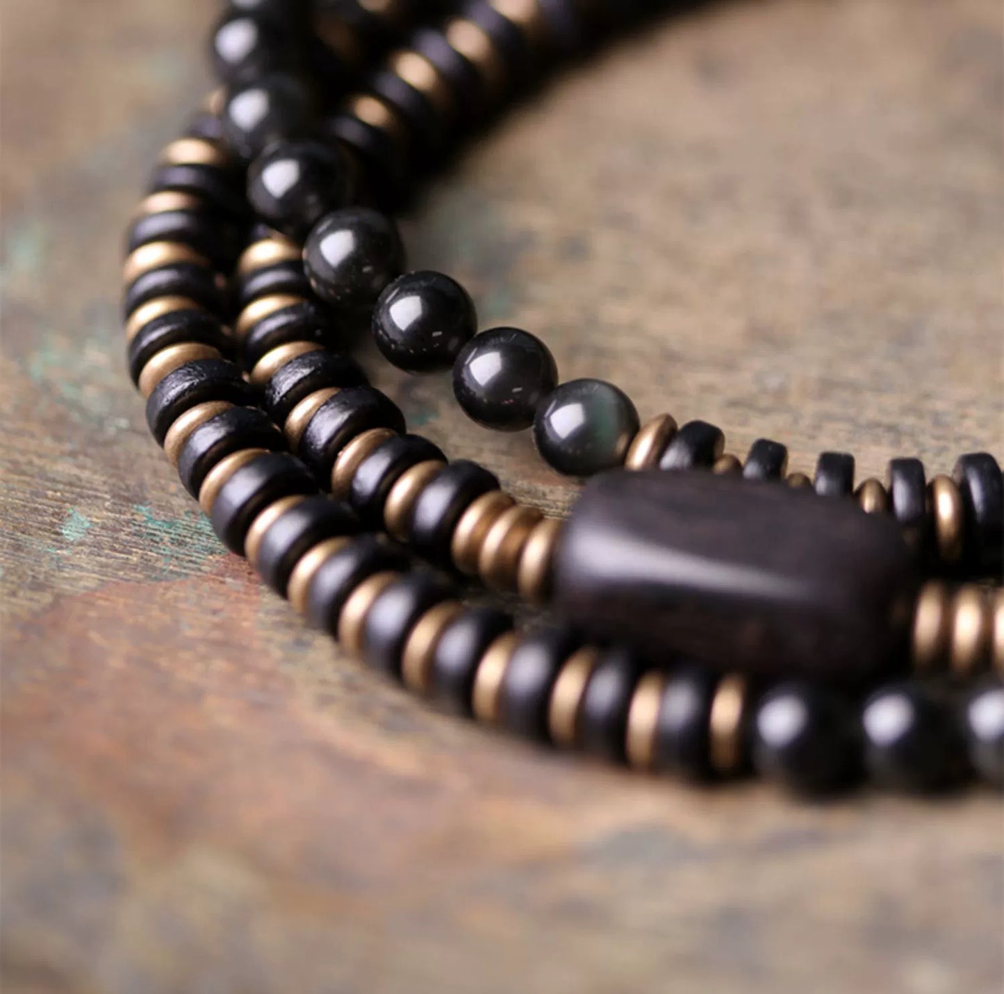 Tibetan Style Good Fortune Bracelet Set - Emotional Healing & Protection
