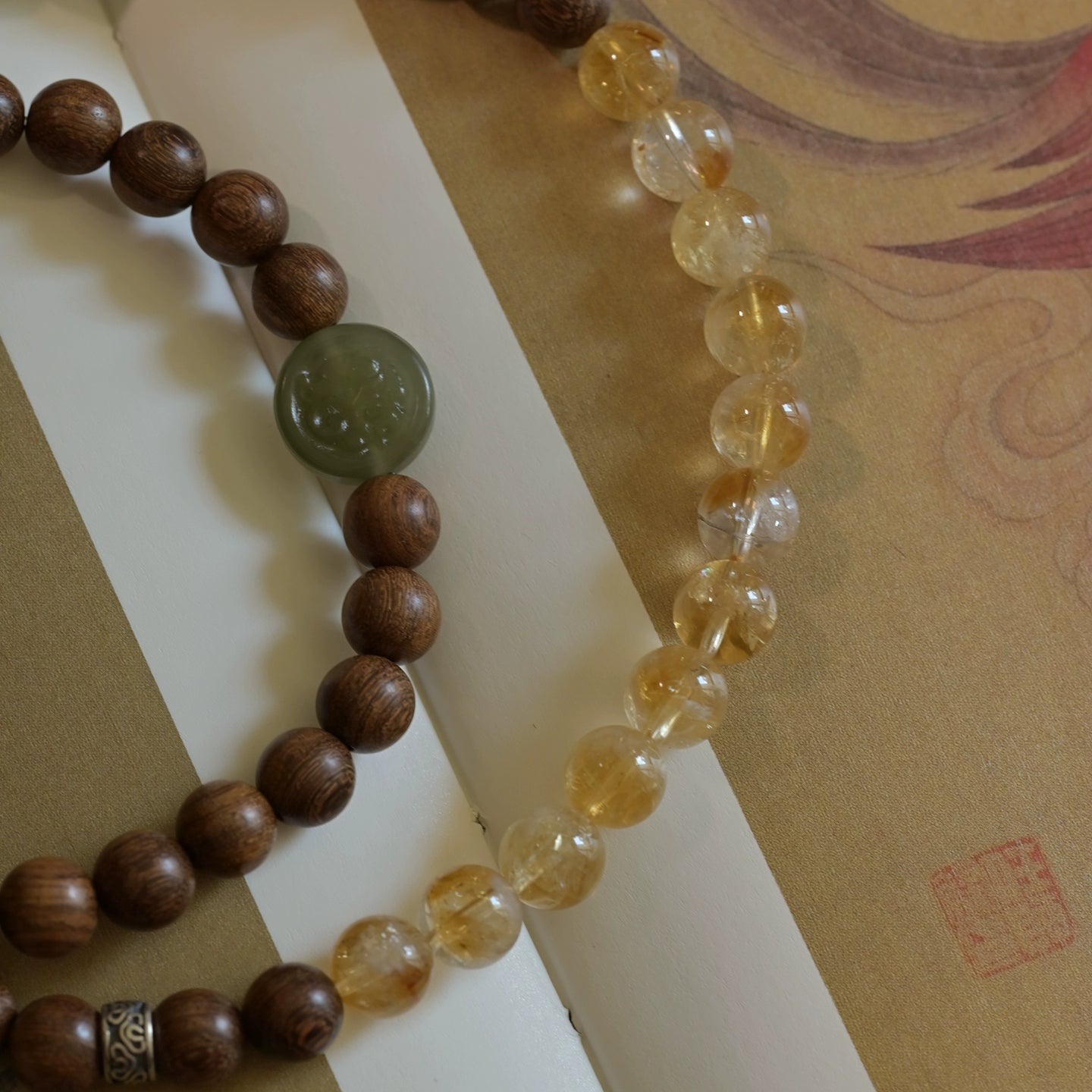 Citrine & Jade Qilin Wealth Bracelet - Abundance & Protection