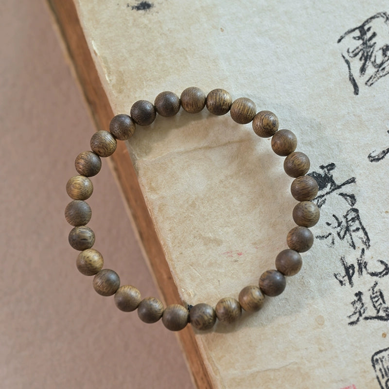 Authentic Nha Trang Agarwood Mala for Peace, Meditation & Healing