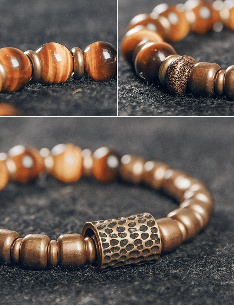 Tiger's Eye & Brass Bracelet of Courage - Confidence & Perseverance