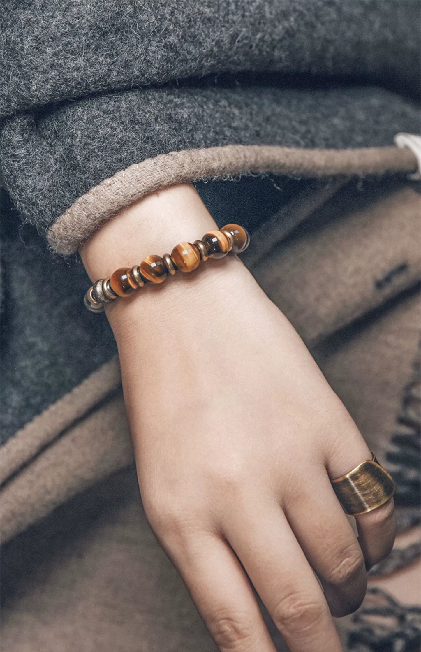 Tiger's Eye & Brass Bracelet of Courage - Confidence & Perseverance