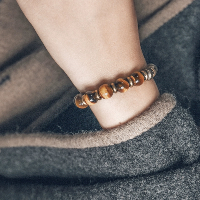 Tiger's Eye & Brass Bracelet of Courage - Confidence & Perseverance