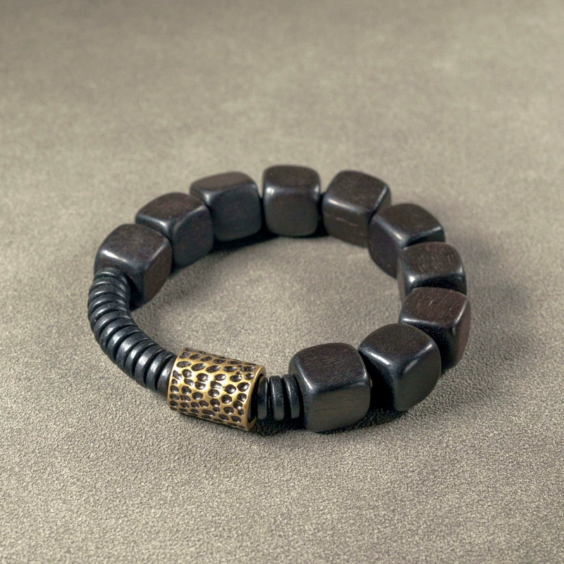 Ebony & Stone Courage Bracelet - Confidence, Healing & Strength
