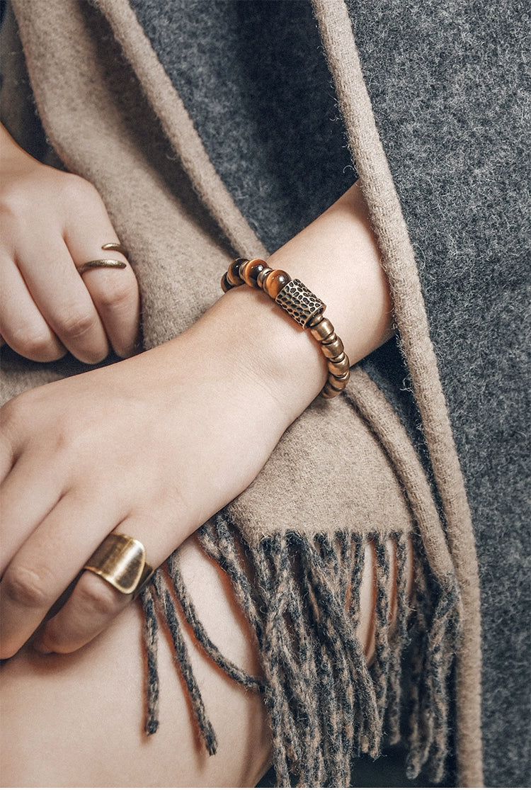 Tiger's Eye & Brass Bracelet of Courage - Confidence & Perseverance
