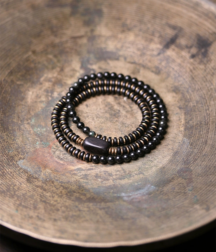 Tibetan Style Good Fortune Bracelet Set - Emotional Healing & Protection