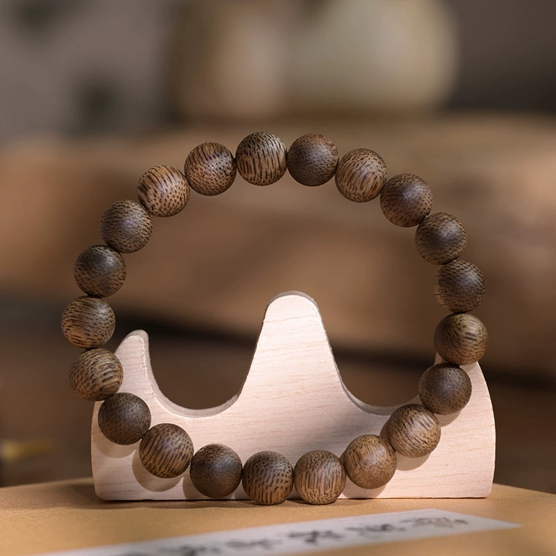 Authentic Agarwood Bracelet - A Scented Path to Peace and Meditation
