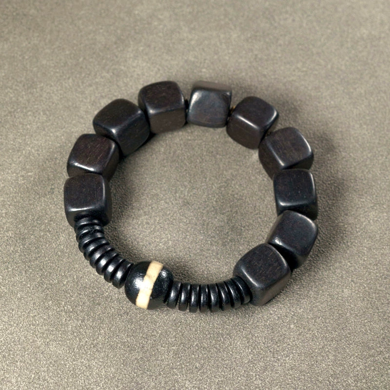 Ebony & Stone Courage Bracelet - Confidence, Healing & Strength