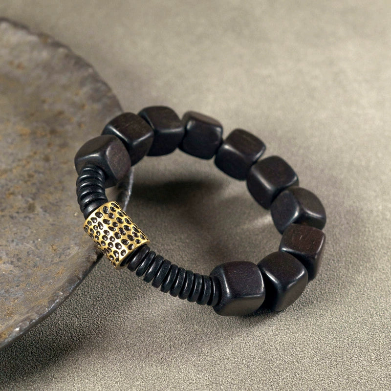 Ebony & Stone Courage Bracelet - Confidence, Healing & Strength