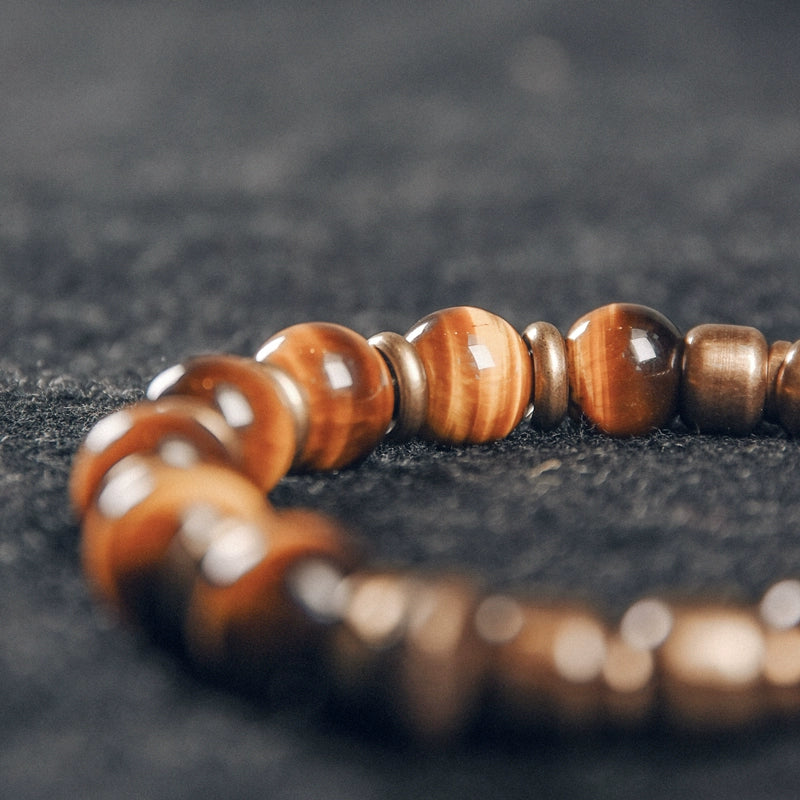 Tiger's Eye & Brass Bracelet of Courage - Confidence & Perseverance
