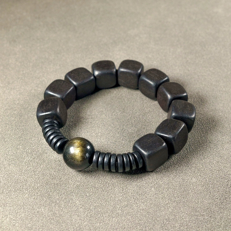 Ebony & Stone Courage Bracelet - Confidence, Healing & Strength