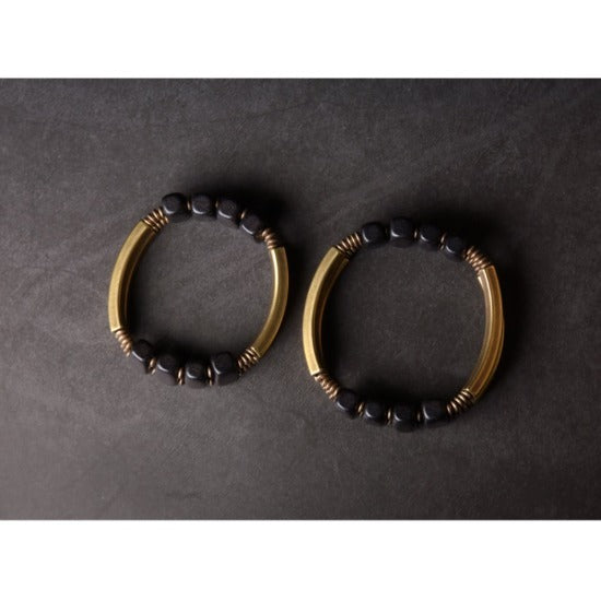 Ebony & Copper Balance Bracelet for Meditation & Spiritual Growth