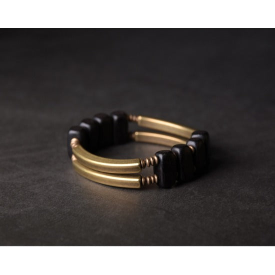 Ebony & Copper Balance Bracelet for Meditation & Spiritual Growth