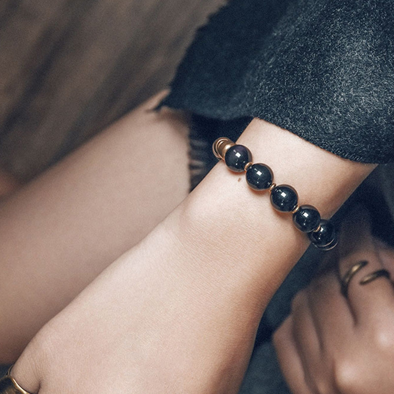 Brass & Stone Abundance Bracelet - Courage & Protection