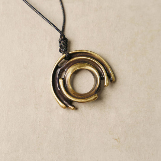 Artisan "Celestial Orbit" Brass Handmade Necklace
