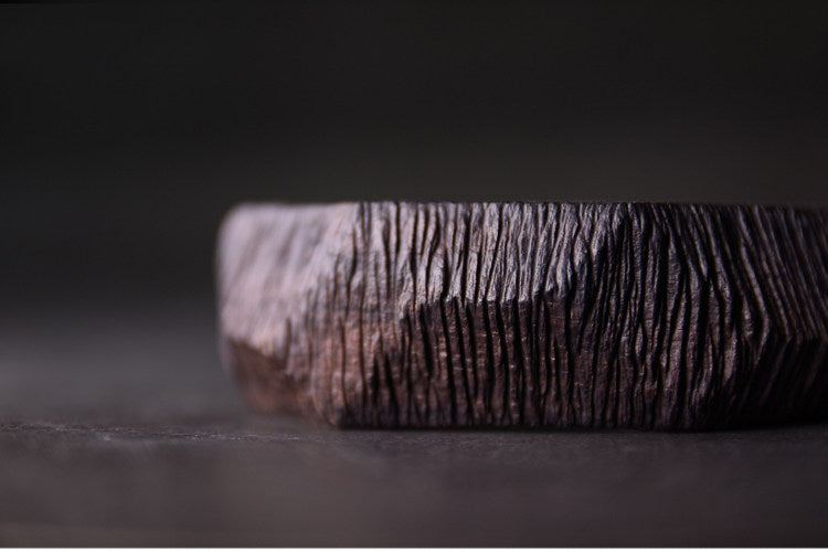 Hand-Sculpted African Ebony Ergonomic Wooden Cuff Bracelet