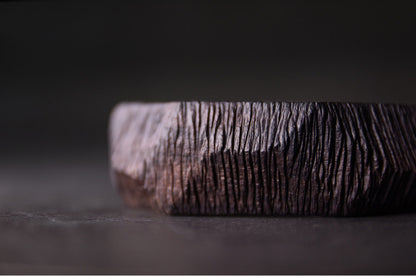 Hand-Sculpted African Ebony Ergonomic Wooden Cuff Bracelet