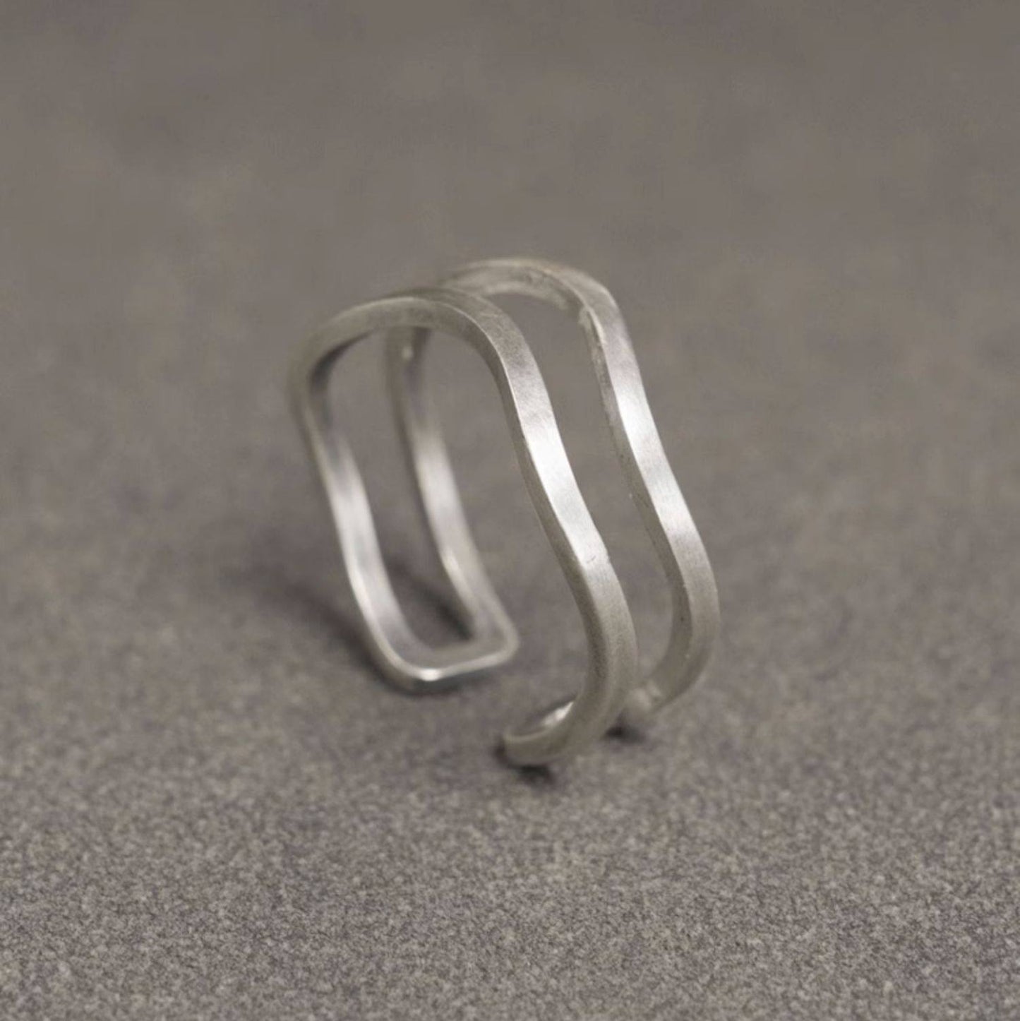 Artisan Minimalist 925 Sterling Silver Adjustable Rings