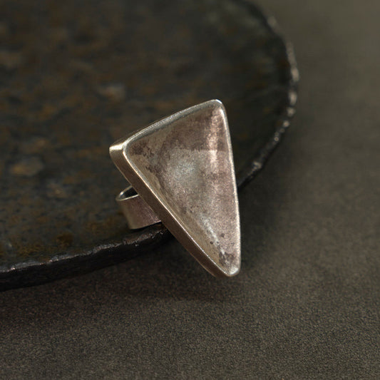 Bold Artisan S999 Fine Silver Shield & Woven Adjustable Rings