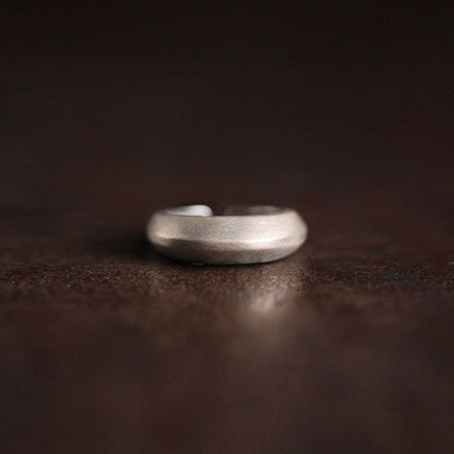 Organic Matte 925 Sterling Silver Talisman Rings