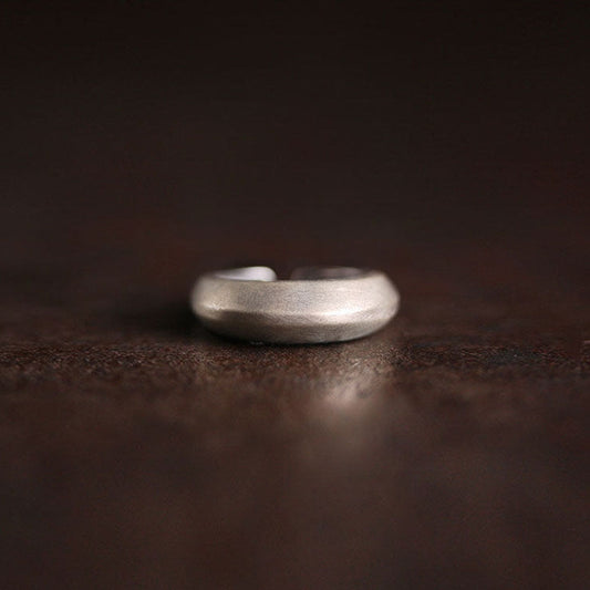 Organic Matte 925 Sterling Silver Talisman Rings