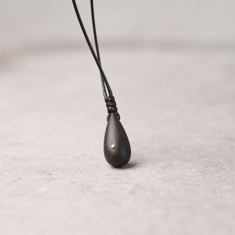 "The Seed" African Ebony & Brass Handmade Necklace