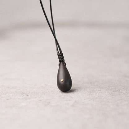 "The Seed" African Ebony & Brass Handmade Necklace
