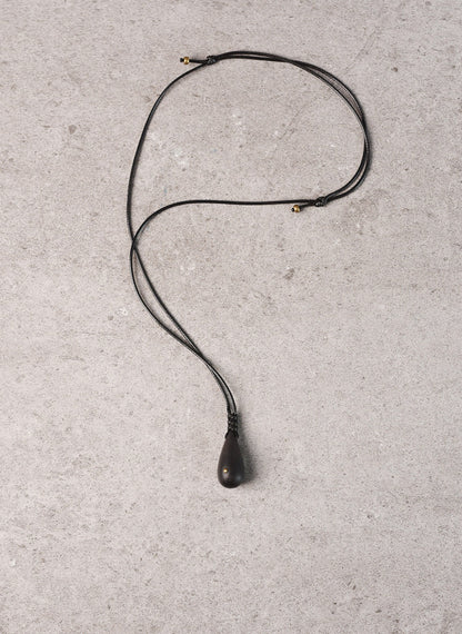 "The Seed" African Ebony & Brass Handmade Necklace