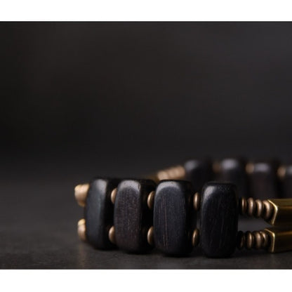 Ebony & Copper Balance Bracelet for Meditation & Spiritual Growth