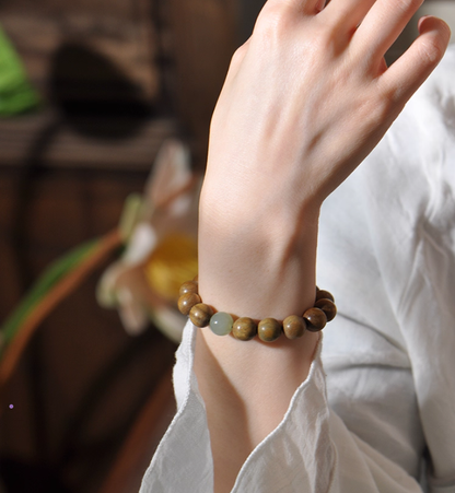 Verawood Sacred Bead Bracelet for Protection, Healing & Compassion