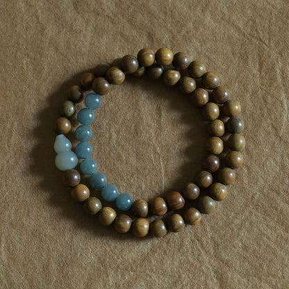 Verawood & Gourd of Abundance Jade Bracelet