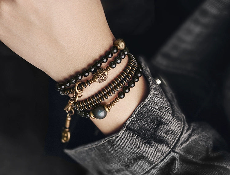 Buddha Beads Mala Bracelet Collection - Protection & Strength