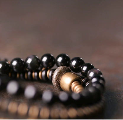 Tibetan Style Good Fortune Bracelet Set - Emotional Healing & Protection