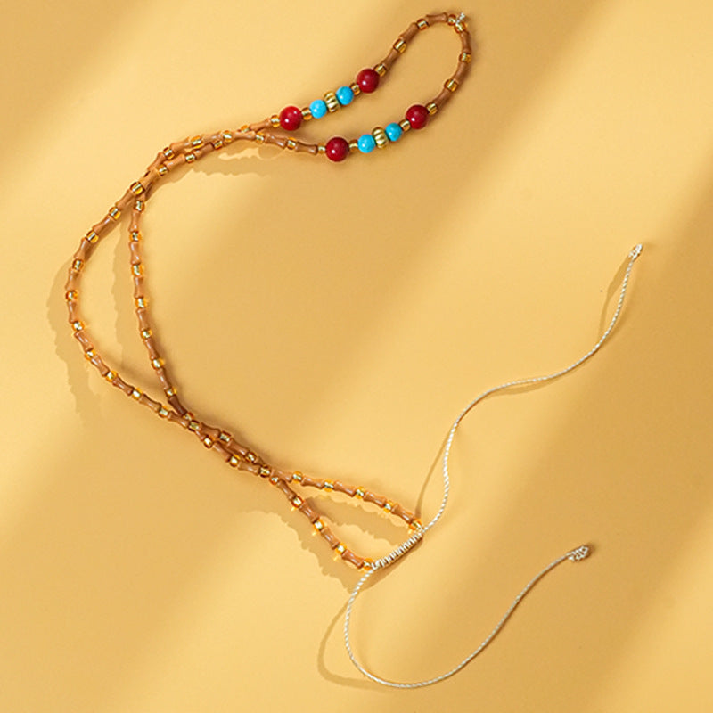 Handmade Tibetan Braided Necklace Cord for Pendants - Five Wealth Gods & DIY Styles