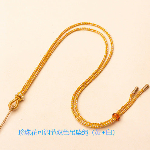 Handmade Tibetan Braided Necklace Cord for Pendants - Five Wealth Gods & DIY Styles