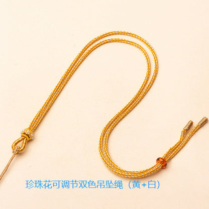 Handmade Tibetan Braided Necklace Cord for Pendants - Five Wealth Gods & DIY Styles