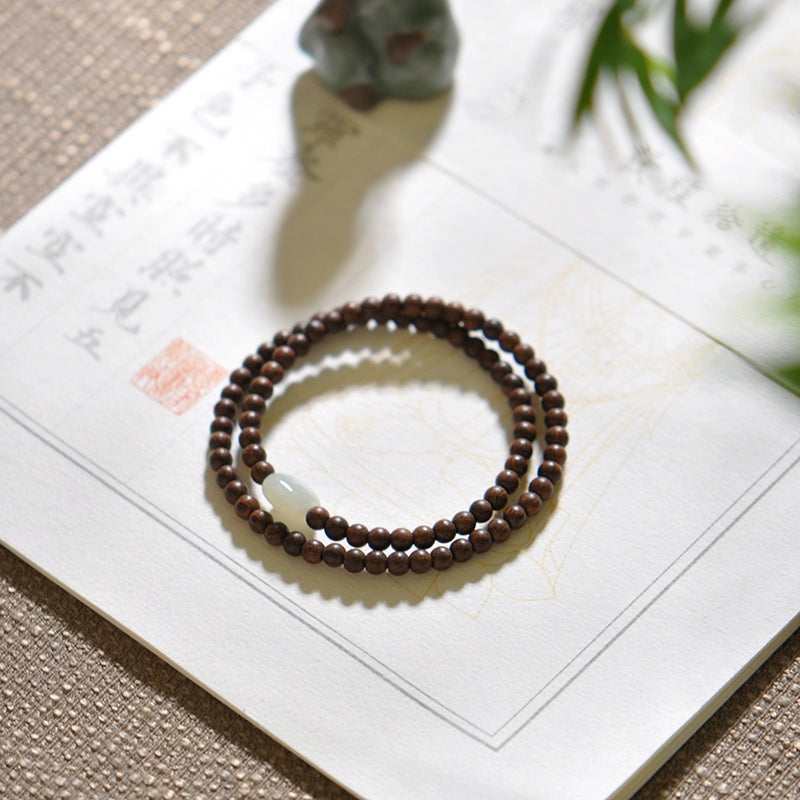 Golden Silkwood & Jade Luck Bracelet - Protection, Vitality & Abundance