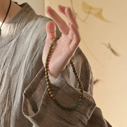 Verawood & Jade Breeze of Luck Mala Bracelet