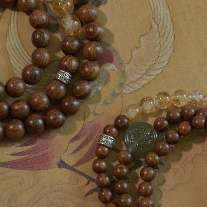 Citrine & Jade Qilin Wealth Bracelet - Abundance & Protection