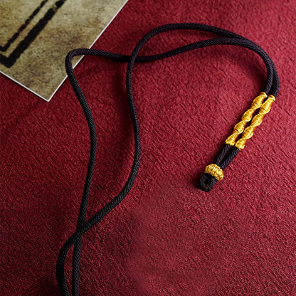 Handmade Tibetan Braided Necklace Cord for Pendants - Five Wealth Gods & DIY Styles