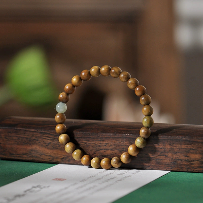 Verawood Sacred Bead Bracelet for Protection, Healing & Compassion