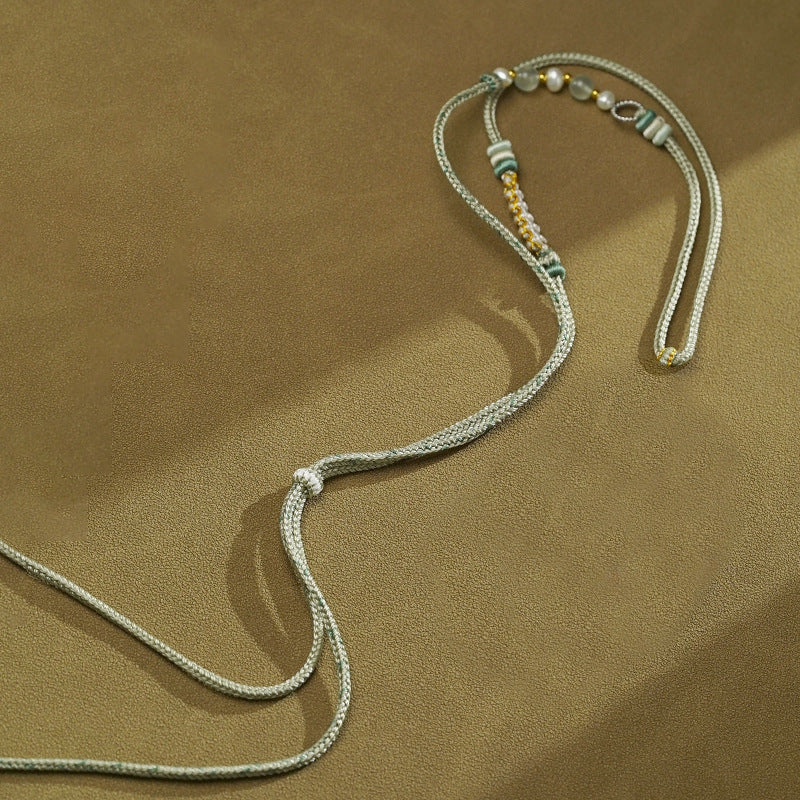 Handmade Tibetan Braided Necklace Cord for Pendants - Five Wealth Gods & DIY Styles