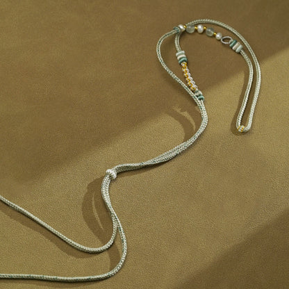 Handmade Tibetan Braided Necklace Cord for Pendants - Five Wealth Gods & DIY Styles