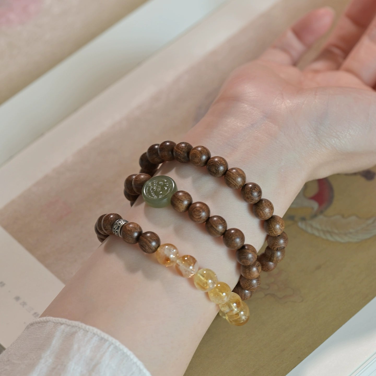 Citrine & Jade Qilin Wealth Bracelet - Abundance & Protection