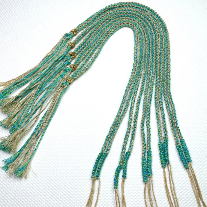 Handmade Tibetan Braided Necklace Cord for Pendants - Five Wealth Gods & DIY Styles