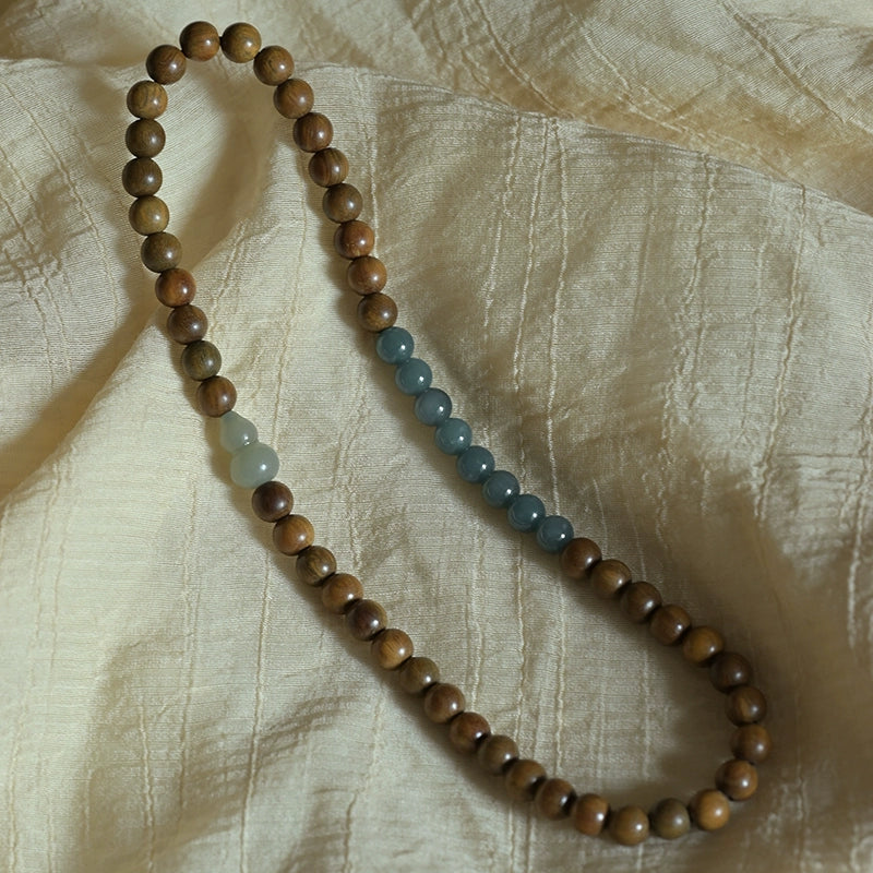 Verawood & Gourd of Abundance Jade Bracelet