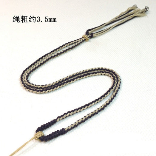 Handmade Tibetan Braided Necklace Cord for Pendants - Five Wealth Gods & DIY Styles