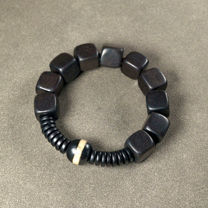 Ebony & Stone Courage Bracelet - Confidence, Healing & Strength